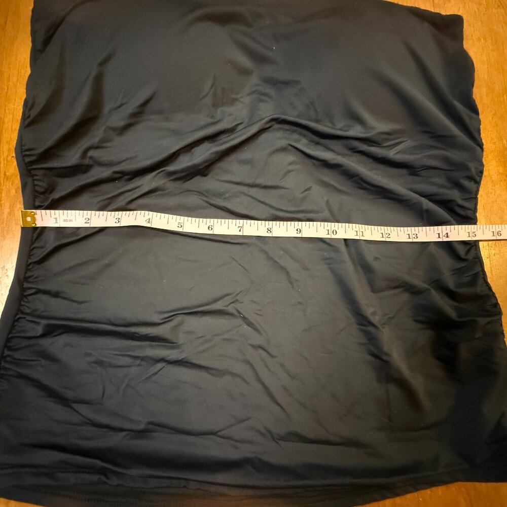 Black Two-Piece Swimsuit Set | Bandeau / Tankini Style | NWOT | Size L - Picture 9 of 16